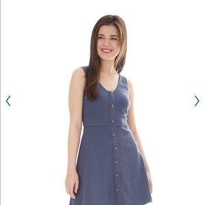 IZ Byer fit and flare sleeveless dress